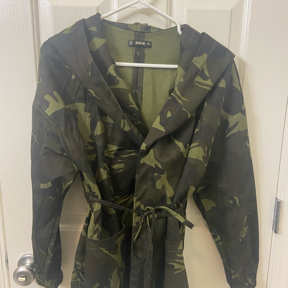 Brand new , never worn. Camo style lightweight utility coat. From Shein